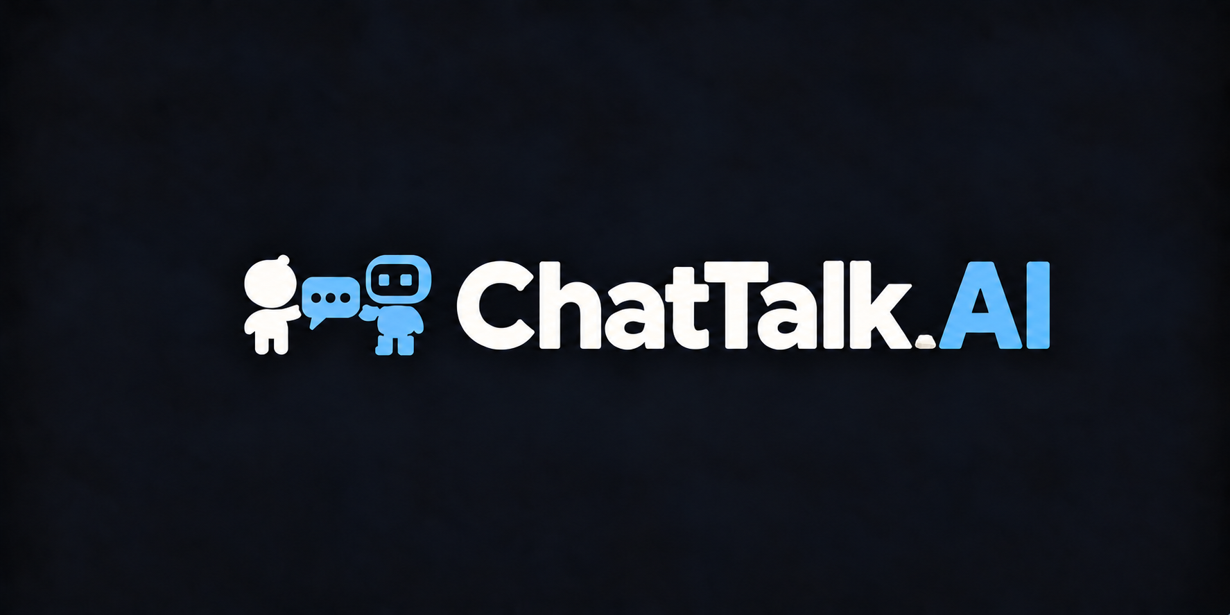 Official ChatTalk AI logo showing a human and an AI in conversation